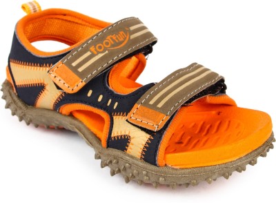 Lucy & Luke By Liberty Boys Velcro Sports Sandals(Orange)