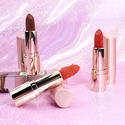 Latixmat GOLDEN DUST SHIMMERY SHINY MULTI PURPOSE LIPSTICK COMBO OF 3(MULTI COLOR, 11.4 g)