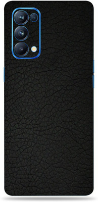 Satisfactory Oppo Reno 5 Pro Mobile Back Skin Mobile Skin(Black)
