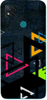 BugguSkin Redmi 9 Activ, redmi 9activ Mobile Skin(Ultra Super Color Triangles Skin With High Matte Finish., Mobile Skin (Back+Side+Camera))