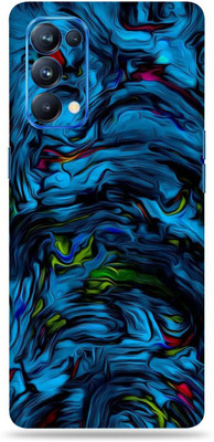 Satisfactory Oppo Reno 5 Pro Mobile Back Skin Mobile Skin(Multicolor)