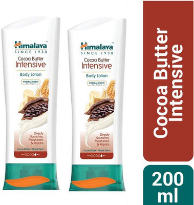 HIMALAYA Cocoa Butter Intensive Body Lotion Deeply Moisturizes 2X200ml(400 ml)