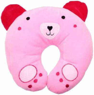 TerryFox Microfibre Solid Baby Pillow Pack of 1(Pink)
