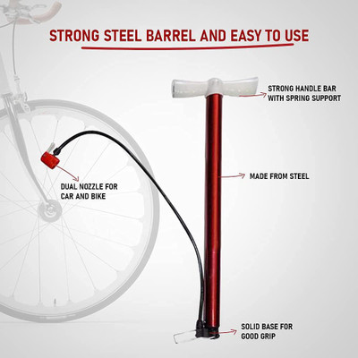 pargati Air Pump for Cycle Bike, car, Toys etc Bicycle Pump(Multicolor)