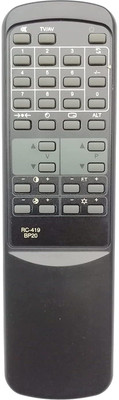 LipiWorld BP20 RC-419 CRT TV Universal Remote Control Compatible for  BPL Remote Controller(Black)