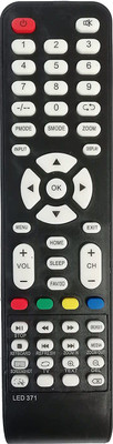Akshita LED371 Compatible For LED LCD Universal TV Remote Control All Non Branded/Local/Chinese LED LCD TV Remote Controller(Black)