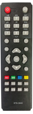 LipiWorld STB-3640 Set Top Box Remote Control Compatible for  Hathway Remote Controller(Black)