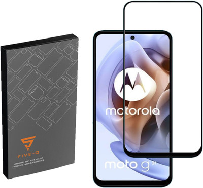 FIVE-O Edge To Edge Tempered Glass for MOTO G31, MOTOROLA G31.(Pack of 1)