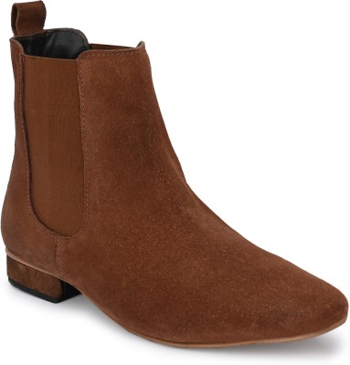 CARLO ROMANO Stylish Ankle Boots Boots For Women(Tan , 8)