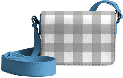 DailyObjects Multicolor Sling Bag Cool Gingham Sol Box Shoulder Crossbody Bag
