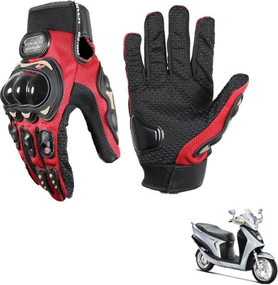 KOZDIKO Pro Biker Gloves Red For Hero Electric Leap Riding Gloves(Black)