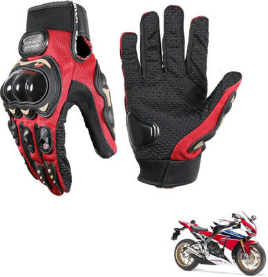 KOZDIKO Pro Biker Gloves Red For Honda CBR 1000 Riding Gloves(Black)