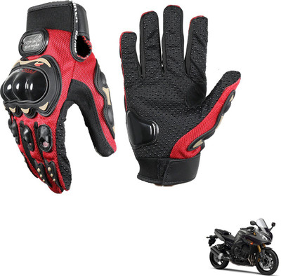 KOZDIKO Pro Biker Gloves Red For Yamaha Fazer Riding Gloves(Black)