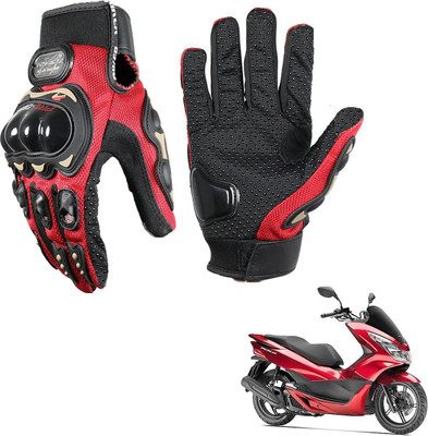KOZDIKO Pro Biker Gloves Red For Honda PCX 150 Riding Gloves(Black)