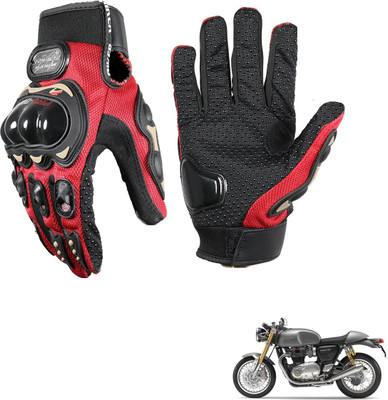 KOZDIKO Gloves Red For Triumph Thruxton Riding Gloves(Multicolor)