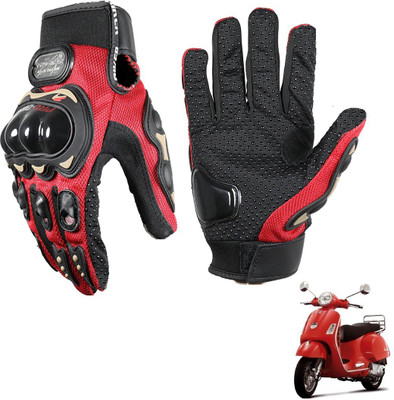 KOZDIKO Gloves Red For Vespa Riding Gloves(Black)