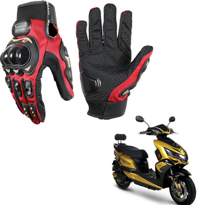 KOZDIKO Pro Biker Gloves Red For Okinawa Praise Riding Gloves(Black)