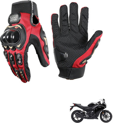 KOZDIKO Pro Biker Gloves Red For Honda CBR 250 R3 Riding Gloves(Black)