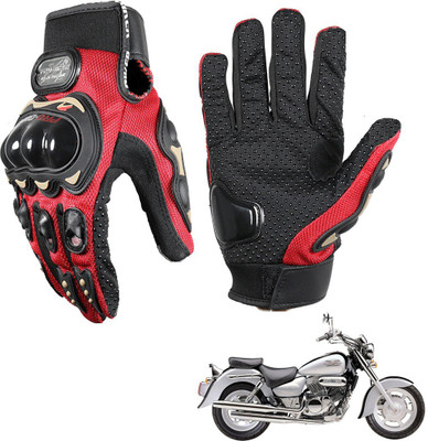 KOZDIKO Pro Biker Gloves Red For Hyosung Aquila-250 Riding Gloves(Black)
