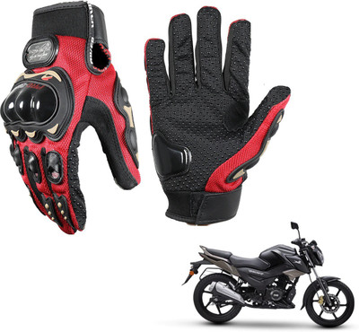 KOZDIKO Pro Biker Gloves Red For Raider 125 Riding Gloves(Black)