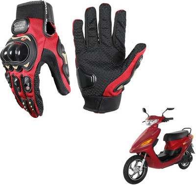 KOZDIKO Pro Biker Gloves Red For Indus Electon-ER-7 Riding Gloves(Black)