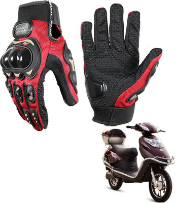 KOZDIKO Pro Biker Gloves Red For Hero Electric Flash Riding Gloves(Black)