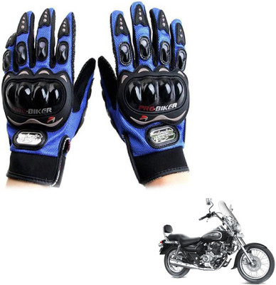 KOZDIKO Pro Biker Gloves Blue For Bajaj Avenger 220 CRUISE Riding Gloves(Blue)