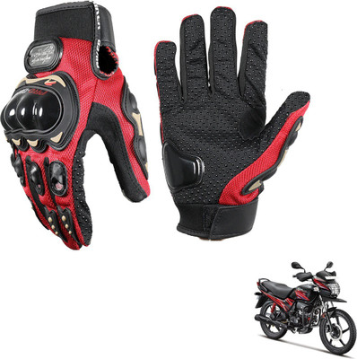 KOZDIKO PRO BIKER GLOVES RED FOR HERO PASSION PRO TR Riding Gloves(Black)