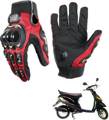 KOZDIKO PRO BIKER GLOVES RED FOR BAJAJ SPIRIT 640 Riding Gloves(Black)