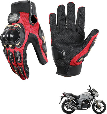 KOZDIKO PRO BIKER GLOVES RED FOR HERO HUNK Riding Gloves(Black)