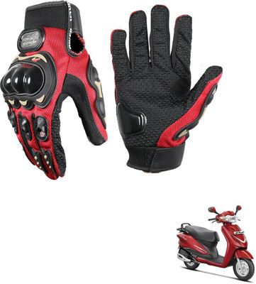 KOZDIKO PRO BIKER GLOVES RED FOR HERO DUET Riding Gloves(Black)