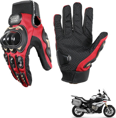 KOZDIKO PRO BIKER GLOVES RED FOR BMW S 1000 XR Riding Gloves(Black)