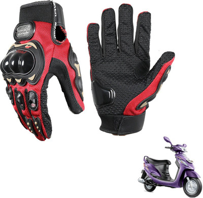 KOZDIKO Pro Biker Gloves Red For Mahindra Rodeo Riding Gloves(Black)