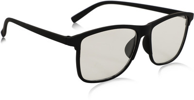 Alchiko Retro Square, Wayfarer Sunglasses(For Men & Women, Clear)