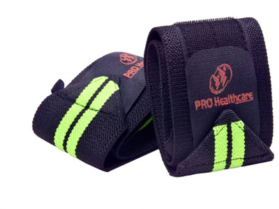 PRO Healthcare Wrist Support Wrap with Thumb Support Grip for Weight Training, Weightlifting Wrist Support(Black, Green, Blue)
