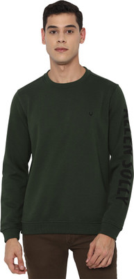 Allen Solly Full Sleeve Solid Men Sweatshirt