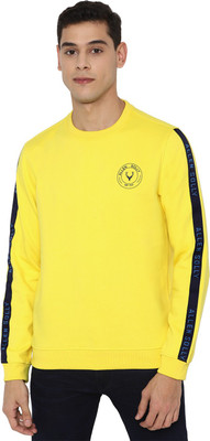 Allen Solly Full Sleeve Solid Men Sweatshirt