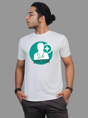 PRINTISTA Printed Men Round Neck Multicolor T-Shirt