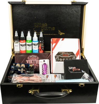 Tattoo Machine Kit CINRA Professional Tattoo Kit Tattoo Coils Machine Gun  Kit Tattoo Ink with Tattoo Power Supply Foot Pedal Needles for Lining  Shading Permanent Makeup Tattoo SuppIies  Amazonin Beauty