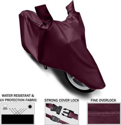 MADAFIYA Waterproof Two Wheeler Cover for Bajaj(Pulsar 135 LS DTS-i, Maroon)