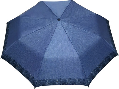 Popy Denim Print Umbrella(Blue)