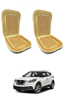 AuTO ADDiCT Wooden Bead, Velvet Seating Pad For  Nissan Kicks XE 1.5 D(Front Seats,Back Seats Beige)