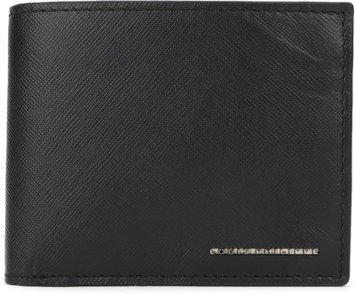 LOUIS PHILIPPE Men Formal Black Genuine Leather Wallet(6 Card Slots)