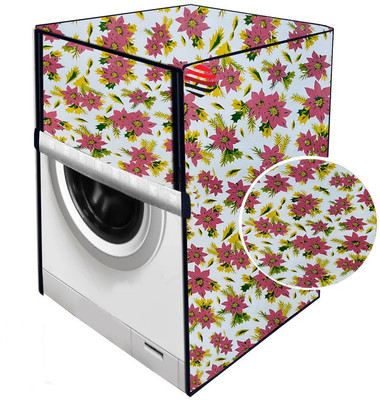 Delideal Front Loading Washing Machine  Cover(Width: 52 cm, Maroon, Green)
