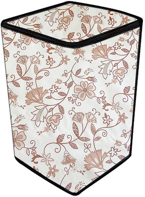 Delideal Top Loading Washing Machine  Cover(Width: 72 cm, White, Brown)