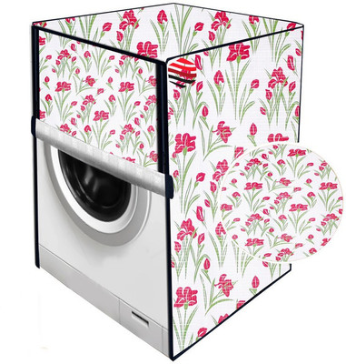 Delideal Front Loading Washing Machine  Cover(Width: 69 cm, Red, Green)
