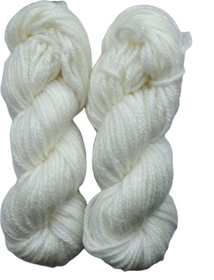 KYSS Oswal Knitting Yarn Thick Chunky Wool, Varsha Off White 600 gm shade no -1