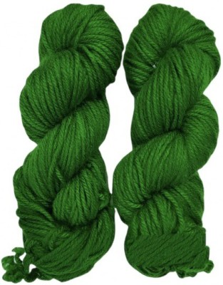 JEFFY Oswal Knitting Yarn Thick Chunky Wool, Varsha Parrot Green 600 gm Best Used with Knitting Needles, Crochet Needles Wool Yarn for Knitting,Hand Knitting Yarn. by Oswal Shade no-27