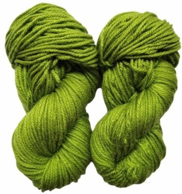 JEFFY Oswal Knitting Yarn Thick Chunky Wool, Varsha Apple Green 200 gm Best Used with Knitting Needles, Crochet Needles Wool Yarn for Knitting,Hand Knitting Yarn. by Oswal Shade no-20