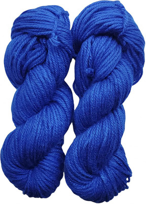 JEFFY nitting Yarn Thick Chunky Wool, Varsha Royal Blue 300 gm Best Used with Knitting Needles, Crochet Needles Wool Yarn for Knitting,Hand Knitting Yarn. by Oswal Shade no-29